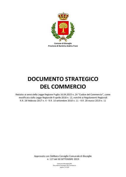 DOCUMENTO STRATEGICO DEL COMMERCIO